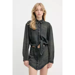 Diesel rochie DE-SUSAN-S culoarea gri, midi, drept, A19018.068TE imagine