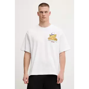 adidas Originals tricou din bumbac Graphic Os Ss T culoarea alb, cu imprimeu, JW0158 imagine