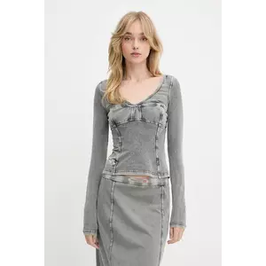 Diesel longsleeve T-ELIN TANK TOP culoarea gri, A16595.0NJBJ imagine