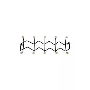 Present Time umeraș de perete Double Zig Zag culoarea negru imagine