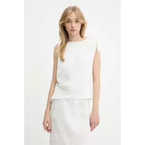 Samsoe Samsoe bluză SAALBERO culoarea bej, uni, F25200101 imagine