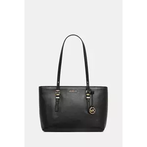 MICHAEL Michael Kors poșetă de piele QUINN culoarea negru, 30T5GQNT2L imagine
