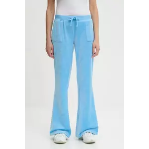 Juicy Couture pantaloni de trening din velur CAISA LOW RISE PANT uni, JCSEBJ008 imagine