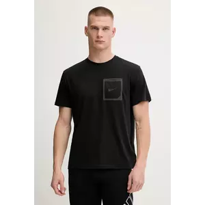 Nike tricou de înot culoarea negru, NESSF506 imagine