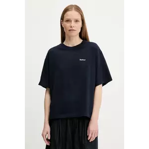 Barbour tricou din bumbac JEMA culoarea bleumarin, LML0883 imagine