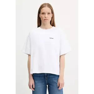 Barbour tricou din bumbac JEMA culoarea alb, LML0883 imagine