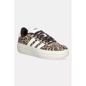 adidas sneakers din piele întoarsă Vl Court Bold culoarea bej, JS4376 imagine