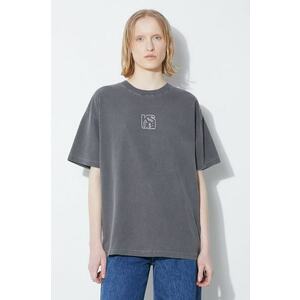 KSUBI tricou din bumbac Stacked Oh G Ss Tee Charcoal femei, culoarea gri, WSP24TE006 imagine