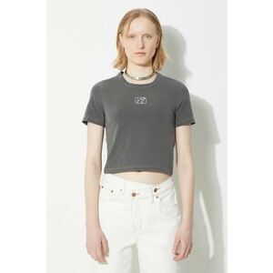 KSUBI tricou Stacked Baby Ss Tee Charcoal femei, culoarea gri, WSP24TE001 imagine