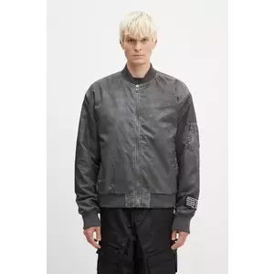 KSUBI geacă bomber Royalty Bomber barbati, culoarea gri, de tranzitie, oversize, MFA24JK012 imagine