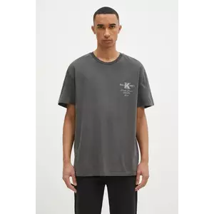 KSUBI tricou din bumbac Lock Up Biggie bărbați, culoarea gri, cu imprimeu, MPS25TE004 imagine