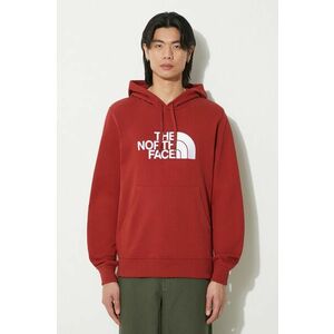 The North Face hanorac de bumbac M Light Drew Peak Pullover Hoodie barbati, culoarea bordo, cu glugă, cu imprimeu, NF00A0TEPOJ1 imagine