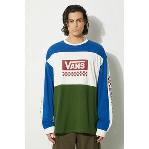 Vans longsleeve din bumbac Premium Classics LX Branded Panel cu imprimeu, VN000K2KBXU1 imagine