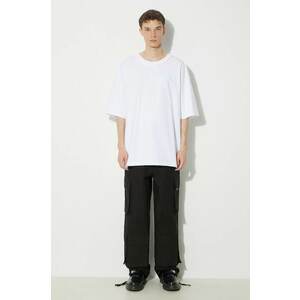 Vans tricou din bumbac Premium Standards SS T-Shirt LX barbati, culoarea alb, neted, VN000GBYWHT1 imagine