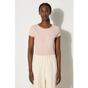 Vans tricou din bumbac Premium Classics LX Baby Tee femei, culoarea roz, VN000HM0BQL1 imagine
