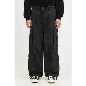 Vans pantaloni de bumbac Premium Classics LX Baggy Cargo Pant culoarea verde, drept, VN000HMYD6P1 imagine