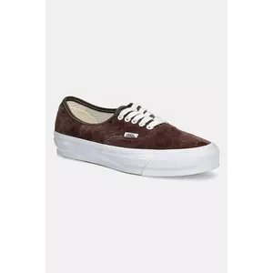 Vans tenisi din piele intoarsa Premium Classics LX Authentic Reissue 44 culoarea maro, VN0007QZDMV1 imagine