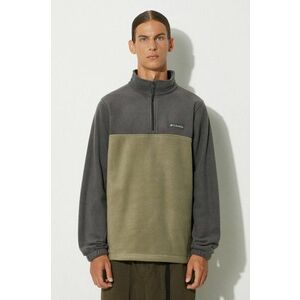 Columbia hanorac fleece Steens Mountain Half Zip culoarea gri, neted, 1620191 imagine