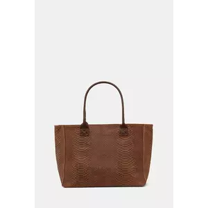 Answear Lab poseta de piele culoarea maro imagine