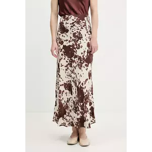 Answear Lab fusta culoarea maro, maxi, drept imagine