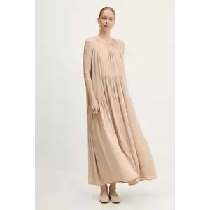 Answear Lab rochie culoarea bej, maxi, evazati imagine