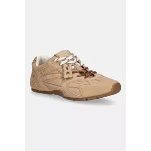Nokwol sneakers din piele întoarsă Atlas culoarea bej, Atlas imagine