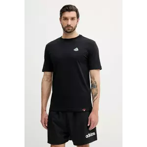 adidas tricou din bumbac Mini Pizza Graphic Tee culoarea negru, cu imprimeu, JM6483 imagine