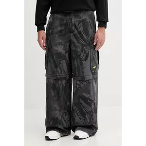 adidas Originals pantaloni Zipoff Cargo culoarea negru, cu fason cargo, KD2253 imagine