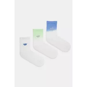 adidas Originals șosete Ombre Cr S 3-pack culoarea alb, JX5221 imagine