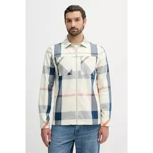 Barbour cămașă din bumbac ETTRICK culoarea bej, relaxed, MOS0305 imagine