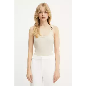 Morgan top culoarea bej, DIDONI imagine