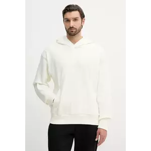 adidas hanorac de bumbac All SZN culoarea bej, cu glugă, neted, JL6558 imagine