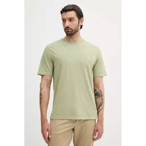 Barbour tricou din bumbac BANFORD culoarea verde, cu imprimeu, MTS1443 imagine