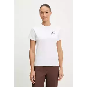 MC2 Saint Barth tricou din bumbac culoarea alb, EMI0001 06671H imagine