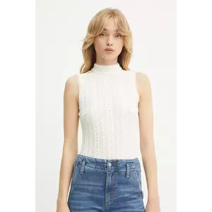 BOSS Orange top culoarea bej, cu turtleneck, 50543556 imagine