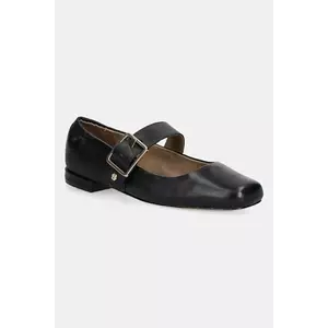 BOSS balerini de piele Luara culoarea negru, 50548547 imagine