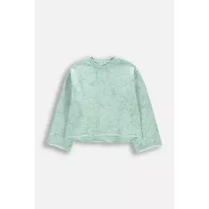 Coccodrillo bluză culoarea verde, cu imprimeu, TROPICAL STORY GIRL JUNIOR imagine