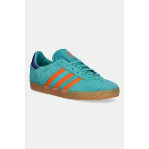 adidas Originals teniși din piele copii GAZELLE culoarea verde, JR5943 imagine