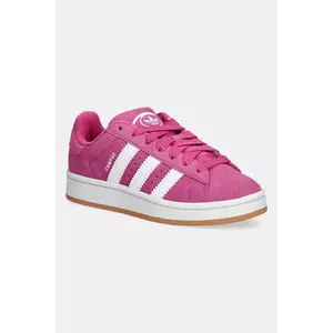adidas Originals sneakers de piele întoarsă pentru copii CAMPUS 00s culoarea roz, JS3847 imagine