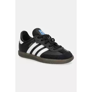 adidas Originals sneakers pentru copii SAMBA OG culoarea negru, JQ3192 imagine