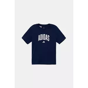 adidas tricou de bumbac pentru copii culoarea bleumarin, cu imprimeu, JV5193 imagine