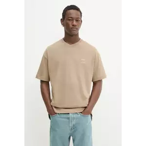 Samsoe Samsoe tricou din bumbac JOEL culoarea bej, uni, M22300126 imagine
