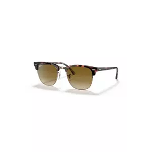 Ray-Ban ochelari de soare CLUBMASTER culoarea maro, 0RB3016 imagine