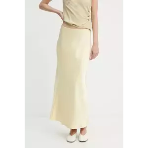 Samsoe Samsoe fustă SAAGNETA culoarea gri, maxi, drept, F24200090 imagine