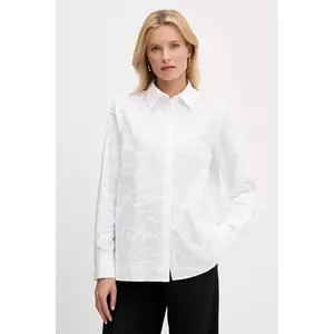Karl Lagerfeld cămașă din bumbac culoarea alb, cu guler clasic, regular, A3W11021 imagine