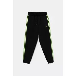 adidas Originals pantaloni de trening pentru copii culoarea negru, cu imprimeu, JV7796 imagine