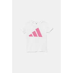 adidas tricou de bumbac pentru copii culoarea alb, JW2383 imagine
