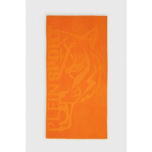PLEIN SPORT prosop din bumbac 92 x 170 cm culoarea portocaliu, PS24TW02 imagine