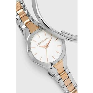 Trussardi ceas si bratara culoarea argintiu, R2453159503 imagine