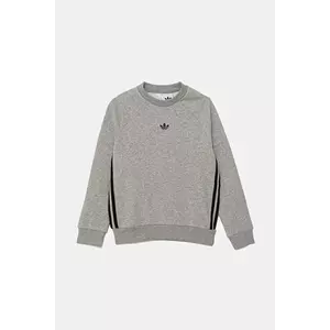 adidas Originals bluză copii culoarea gri, melanj, JW1089 imagine